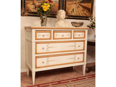 Cassettone in Legno Laccato Bianco