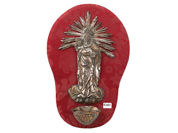 Acquasantiera in argento