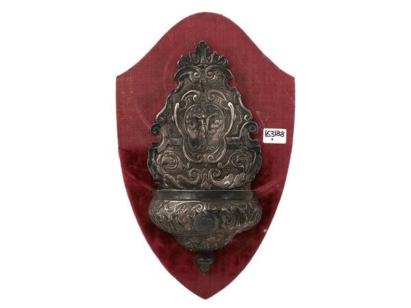 Acquasantiera in argento