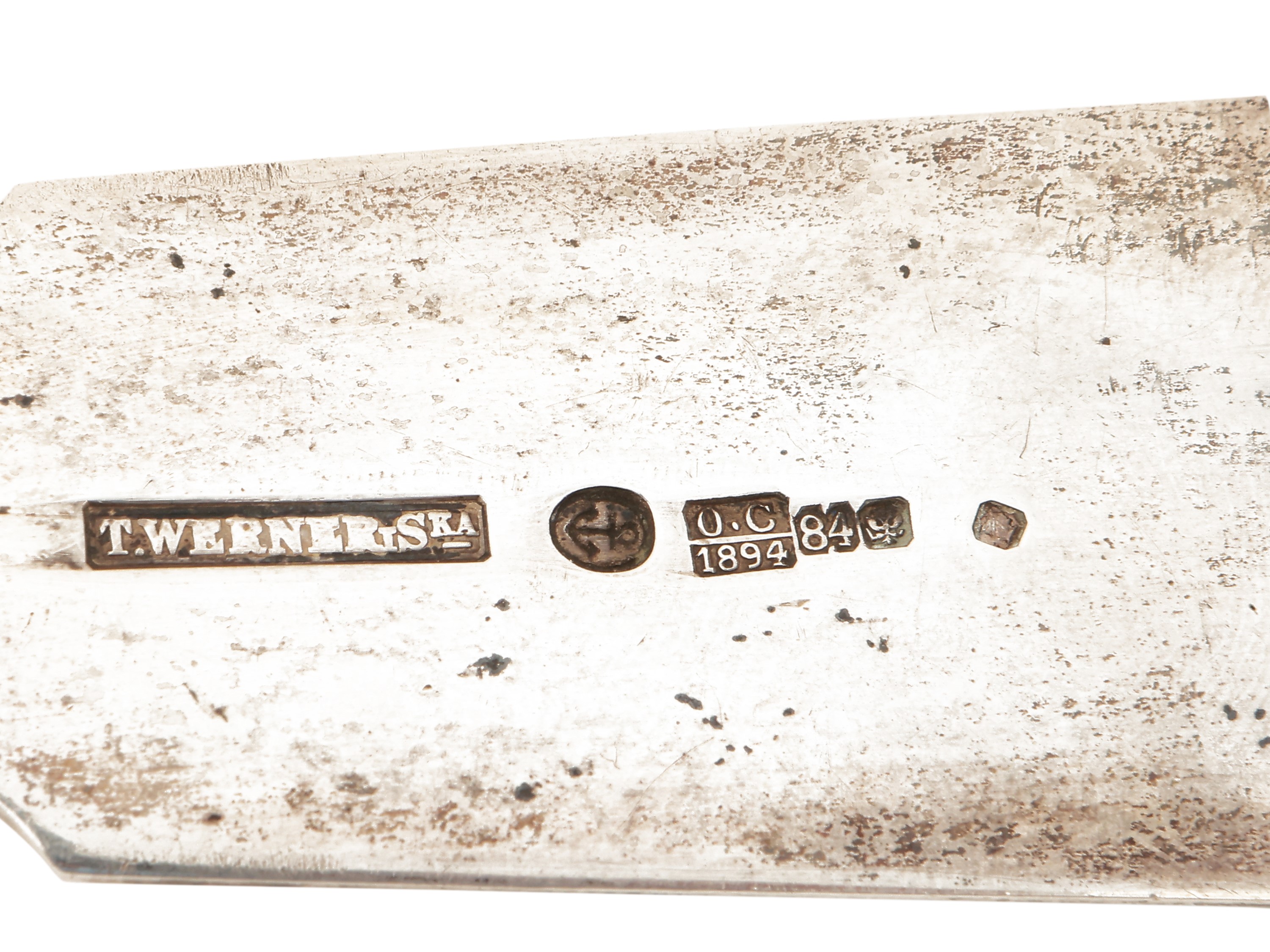 Ramaiolo in argento, T. Werner