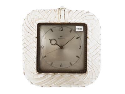 Orologio con Cornice Rettangolare in Cristallo a Torchon