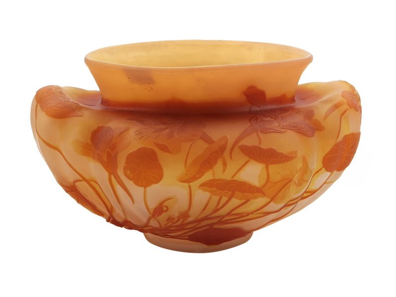 Vaso in vetro doppiato