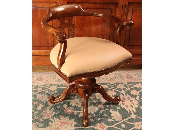 Poltrona da scrivania in satinwood