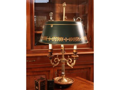 Lume da Tavolo in Bronzo Dorato