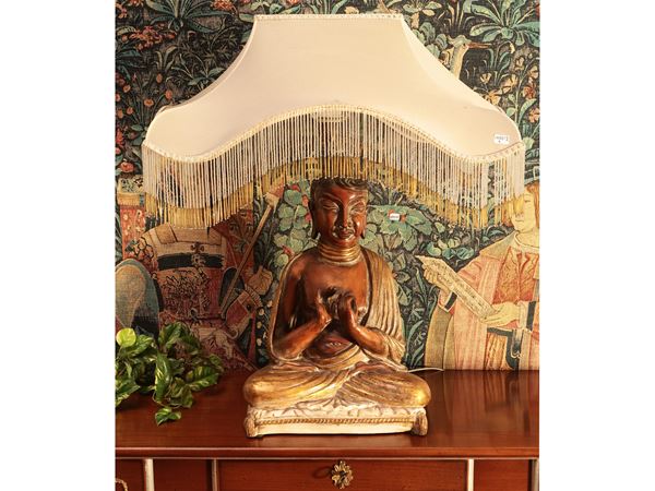 Chinoiserie ceramic table lamp