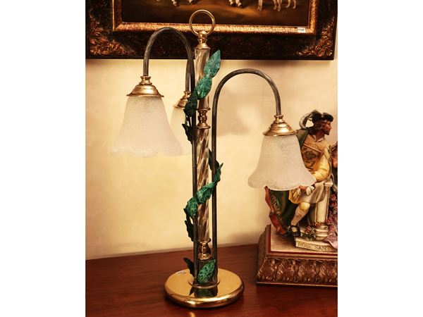 Lume da tavolo in ottone