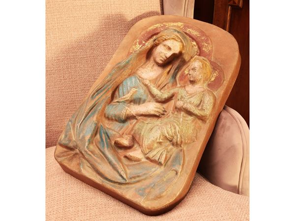 Devotional wooden plaque