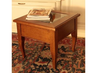 Tavolino Basso per Collezioni in Legno Tenero
