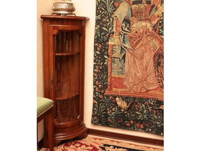 Vetrinetta Ad Angolo in Legno Tenero