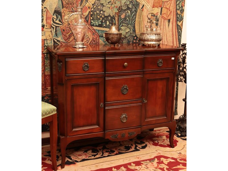 Piccola Credenza di Gusto Francese in Satinwood