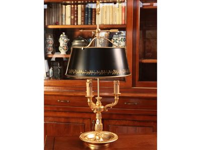Lume da Tavolo in Bronzo Dorato