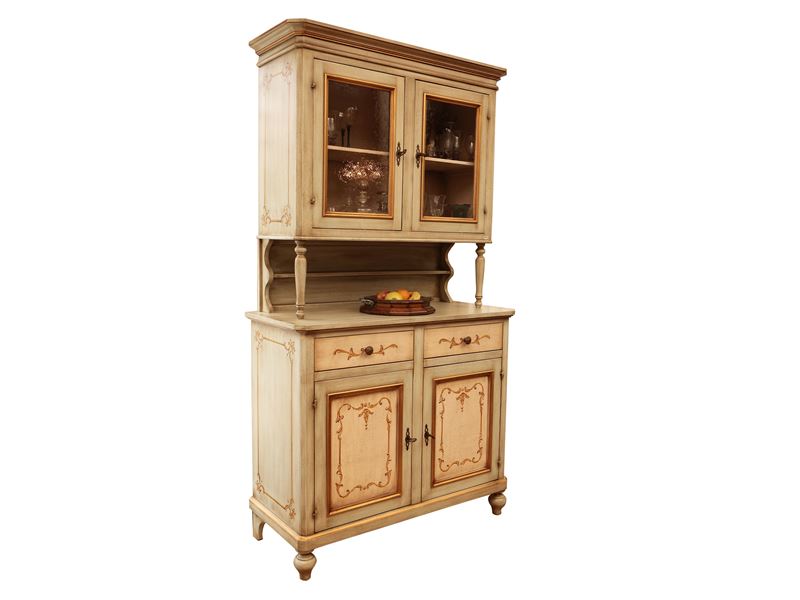 Credenza a Due Corpi in Legno Laccato