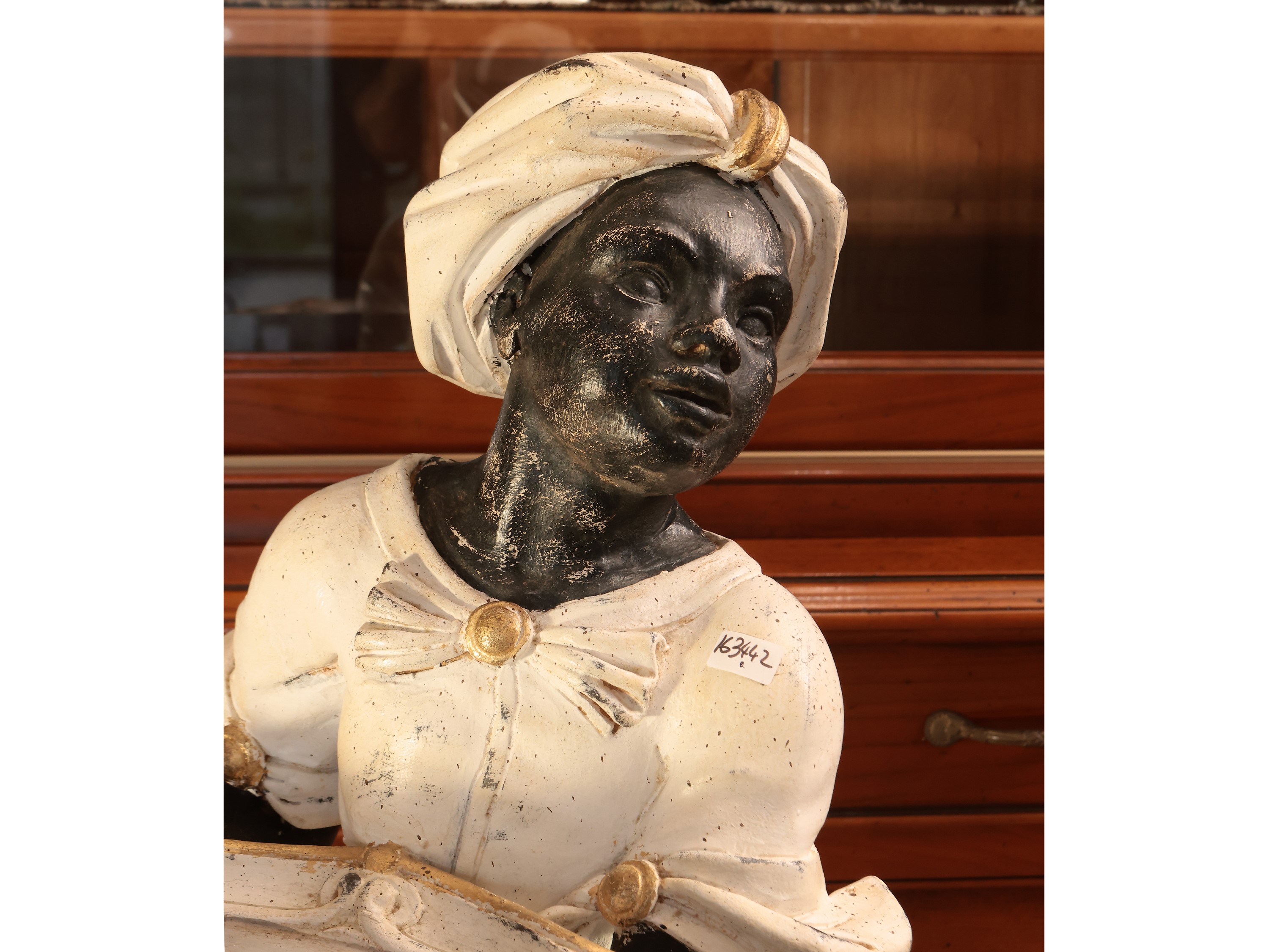 Moretto servo muto in legno laccato