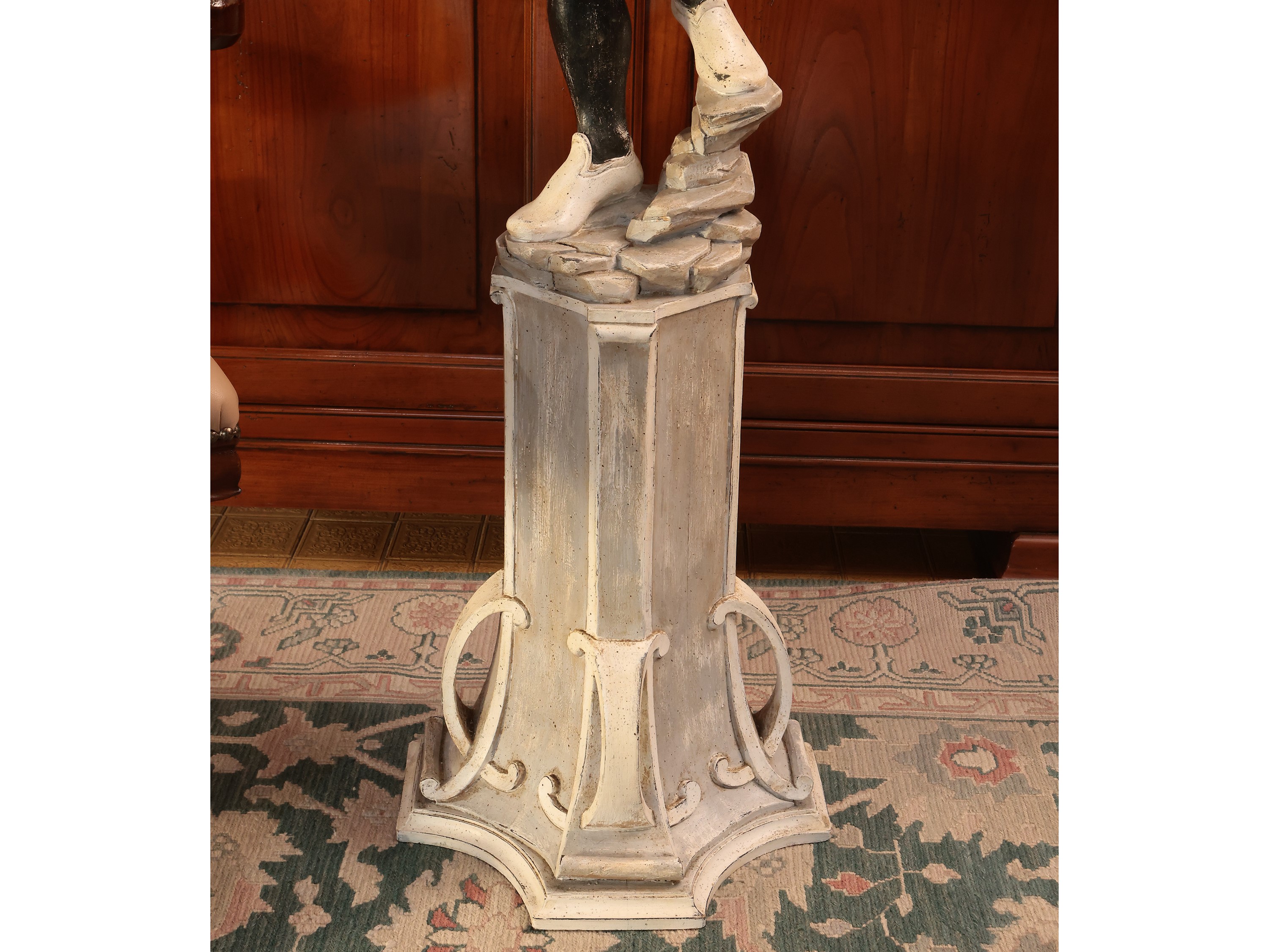 Moretto servo muto in legno laccato