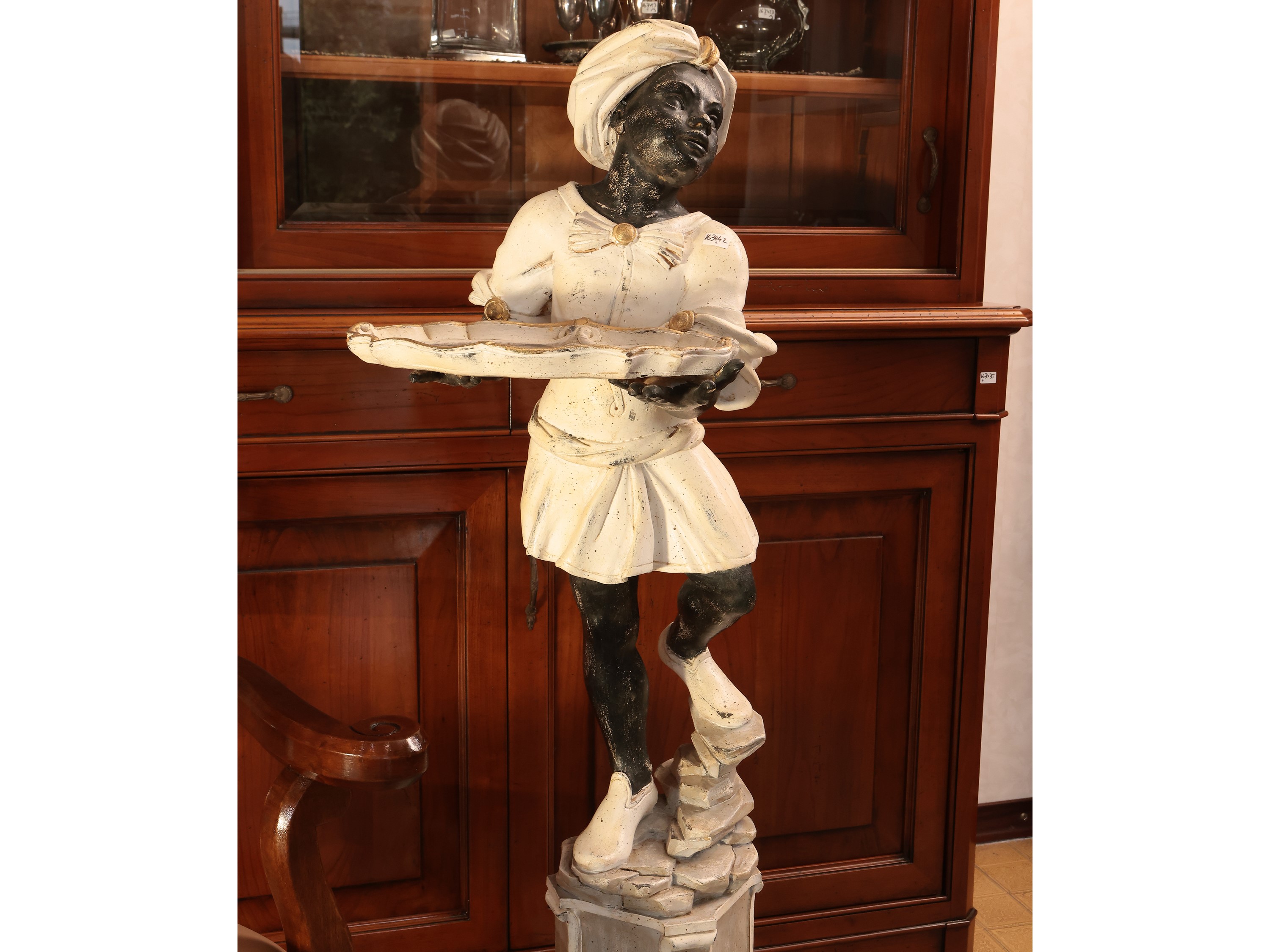 Moretto servo muto in legno laccato