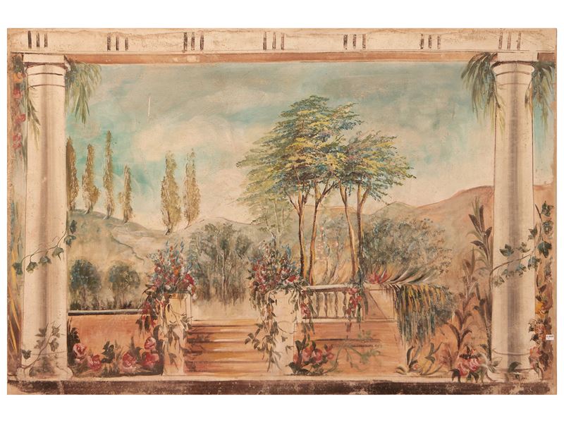 Pannello Decorativo Ad Affresco