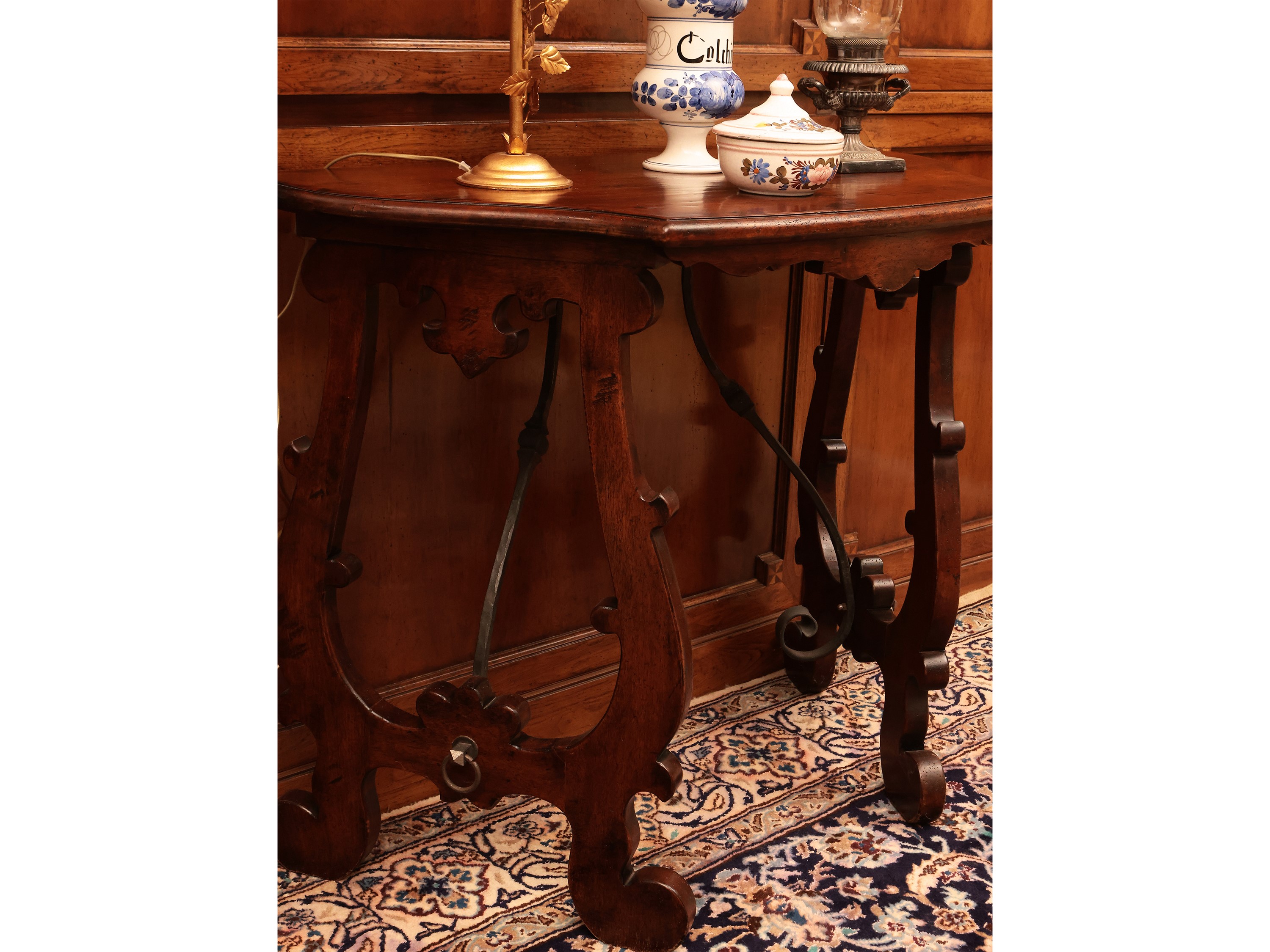 Mezzo tavolo in noce