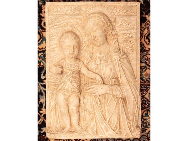 Placca devozionale in gesso