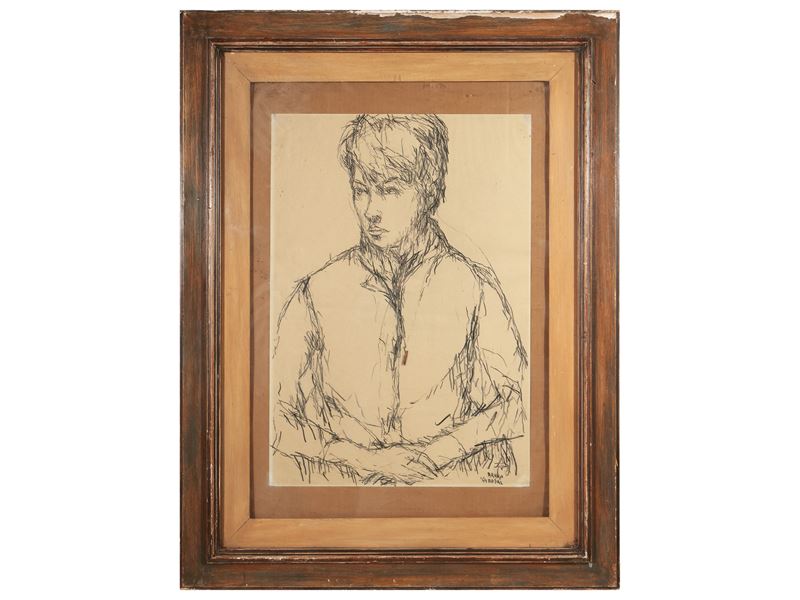 Bruno Rosai - Figura 1964, matita su carta