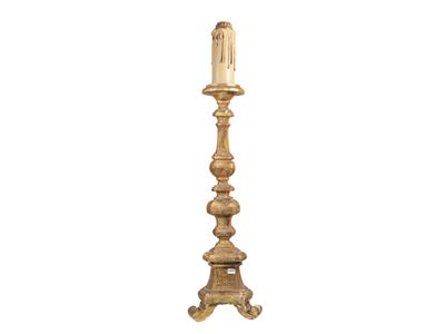 Torciera in Legno Intagliato e Dorato