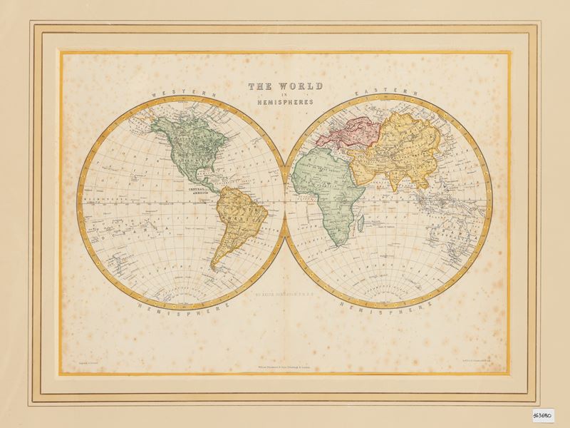 The World in Hemispherws By Keith Johnston F.r.s.e. (1861)