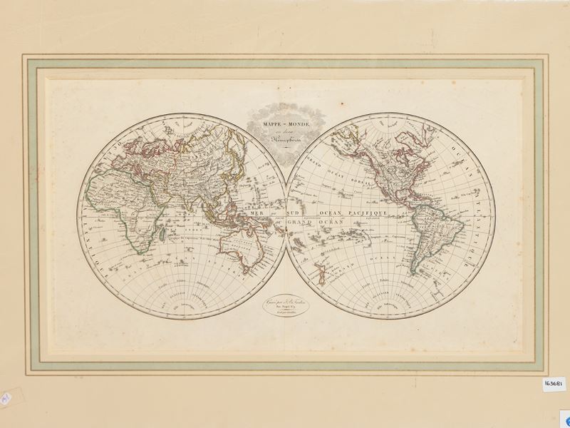 Mappe-Monde en deux Hémisphères (1820 circa)
