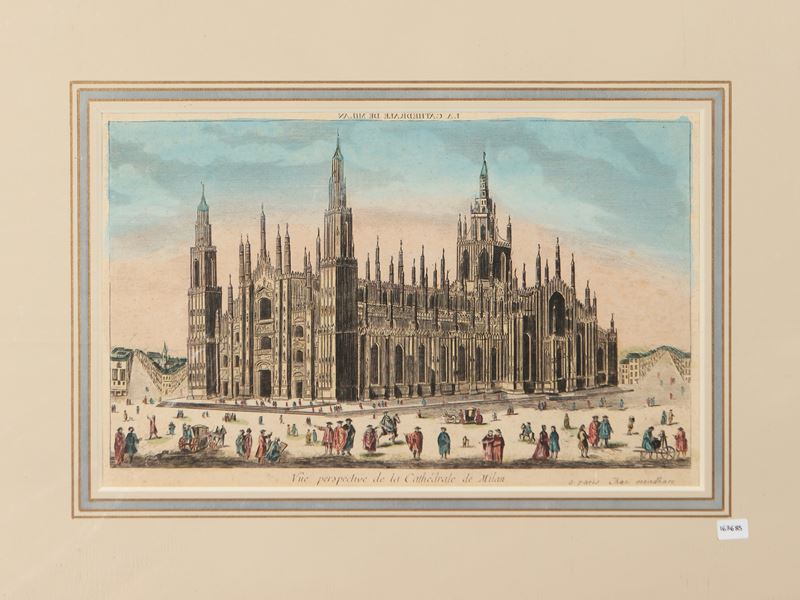 Vue Perspective de la Cathédrale de Milan