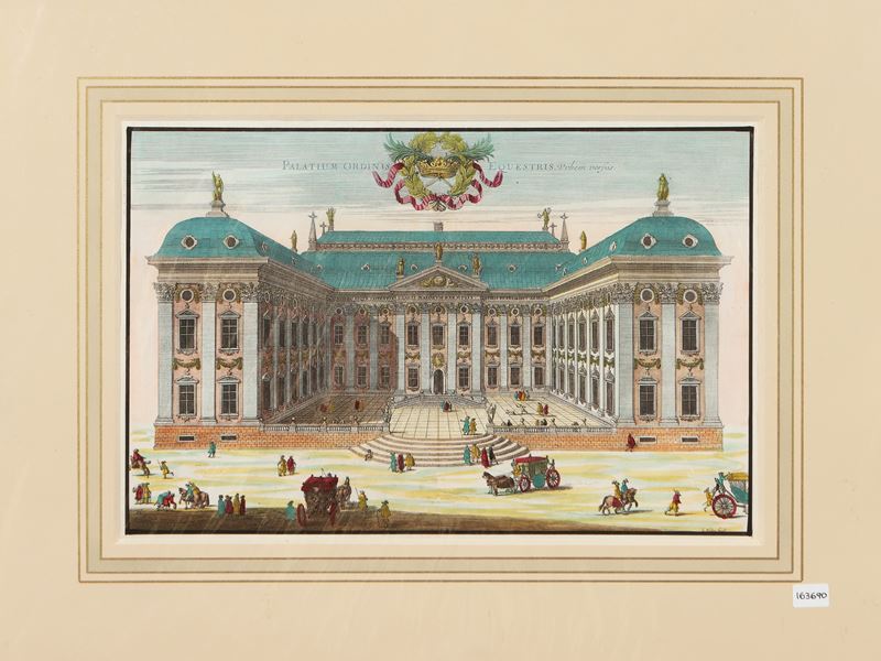 Jean le Pautre - Palatium Ordinis Equestris Urbem Versus (1670)