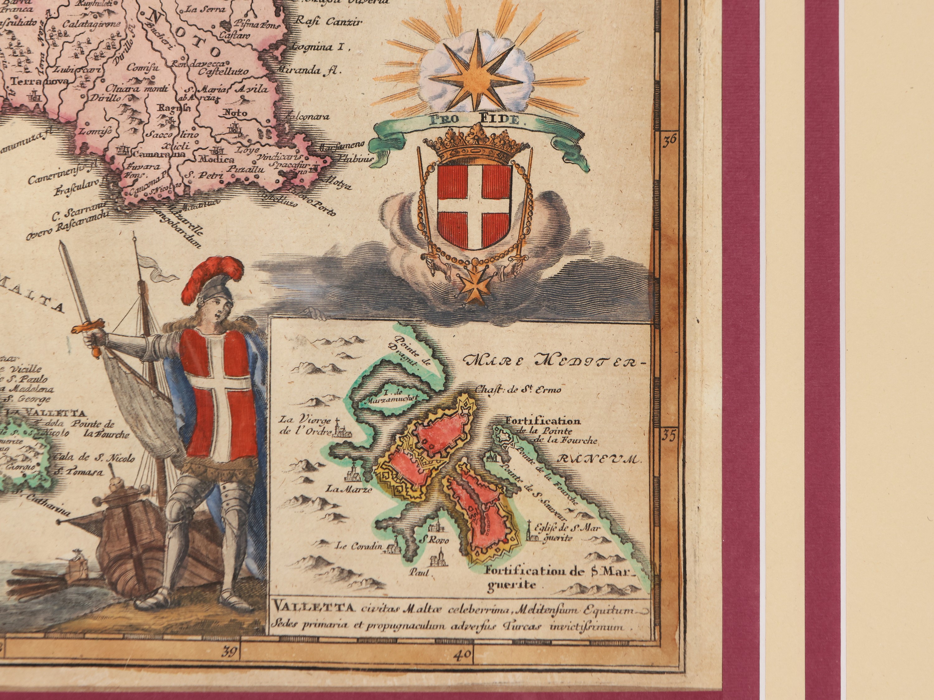 Johann Baptist Homann - Regnorum Siciliae Et Sardiniae 1705