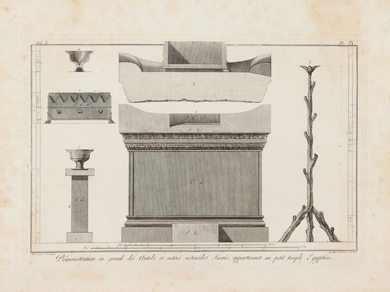 Giovanni Battista Piranesi - Démonstration En Grand Des Autels Et Autres Ustensiles Sacrés, Appar...