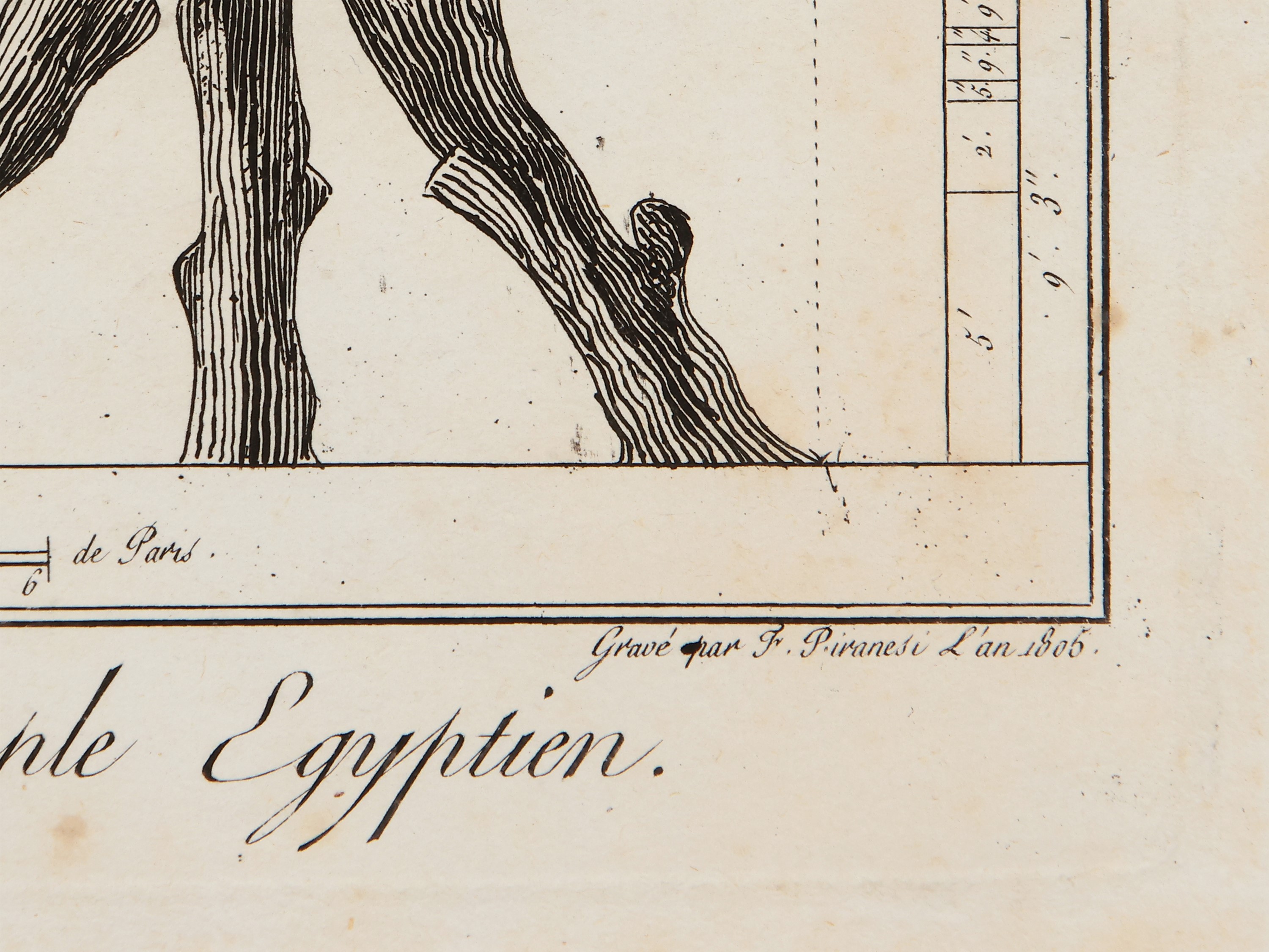 Démonstration en grand des Autels et autres ustensiles Sacrés, appartenant au petit temple Egypti...