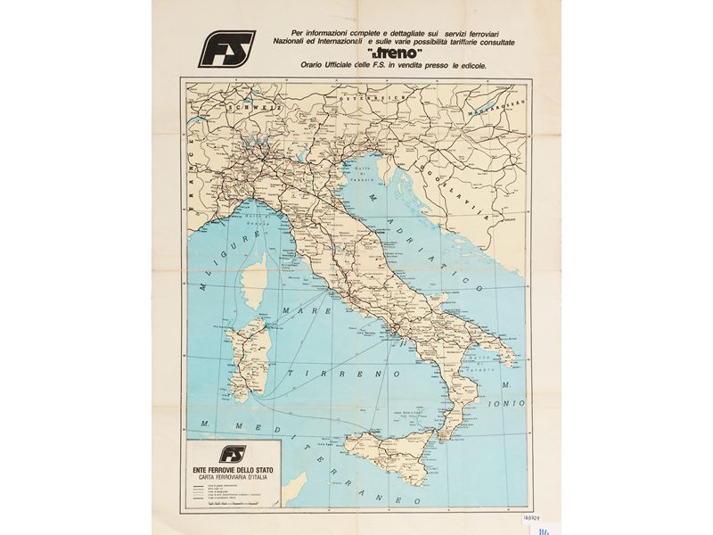 Carta Ferroviaria D'italia