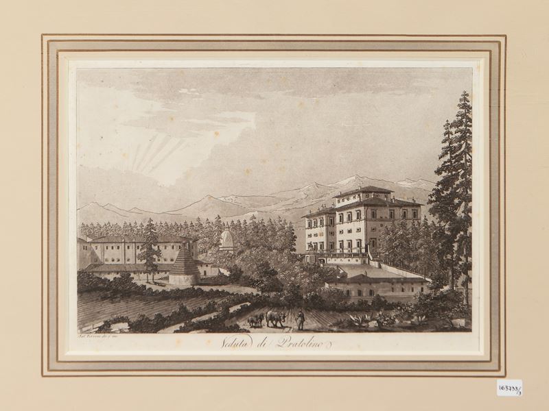 Antonio Terreni - Veduta di Pratolino - Veduta Dell'arco di Massa - Veduta di Paterno (1801)