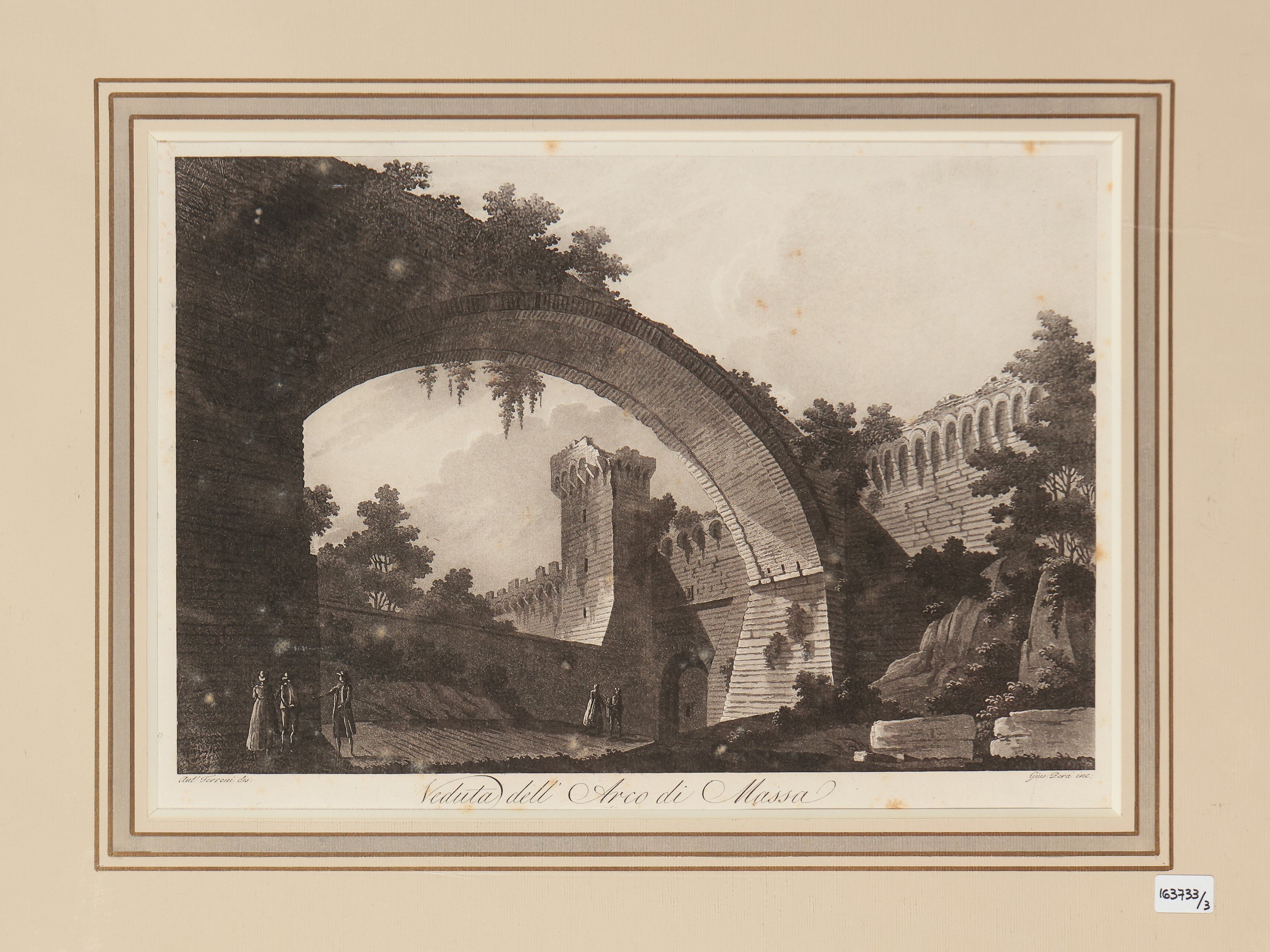 Veduta di Pratolino - Veduta dell'Arco di Massa - Veduta di Paterno (1801)