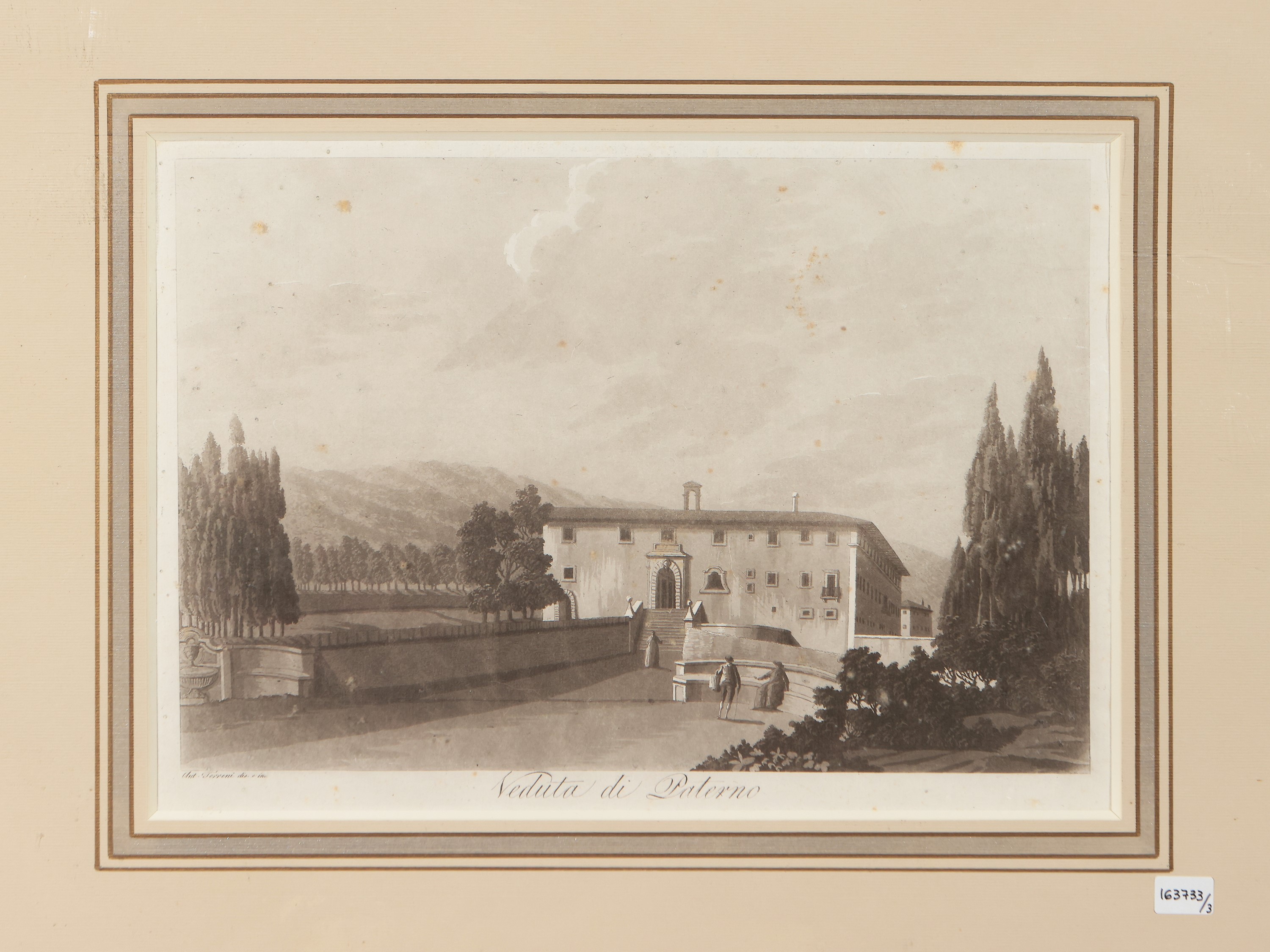 Veduta di Pratolino - Veduta dell'Arco di Massa - Veduta di Paterno (1801)