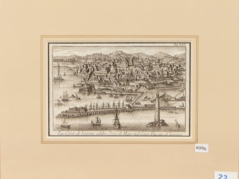Thomas Salmon - La Città di Livorno Celebre Porto di Mare nel Gran Ducato di Toscana (1740)