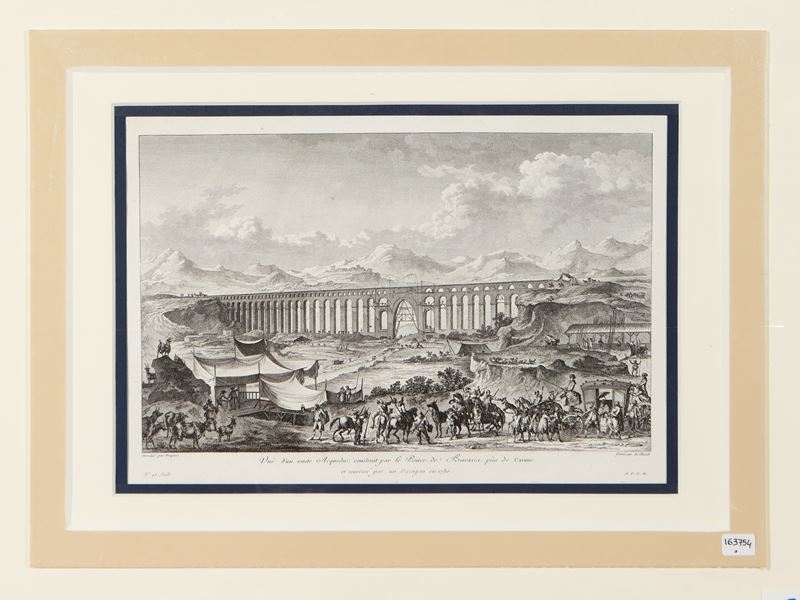 Jean Claude Richard De Saint-non - Vue D'un Vaste Acquedue Construit Par le Prince De Biscaris Pr...