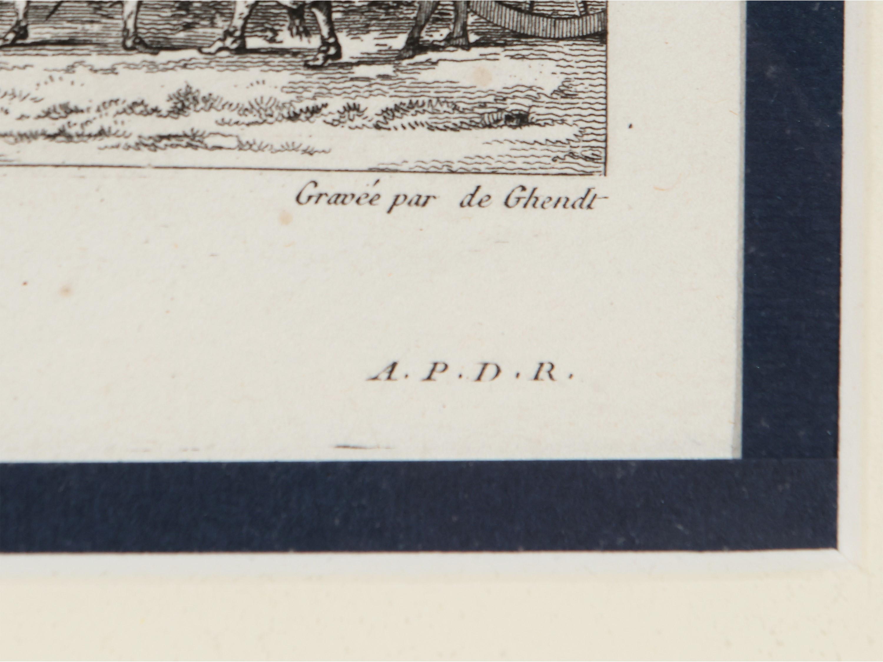 Vue d'un vaste Acquedue construit par le Prince de Biscaris près de Catane