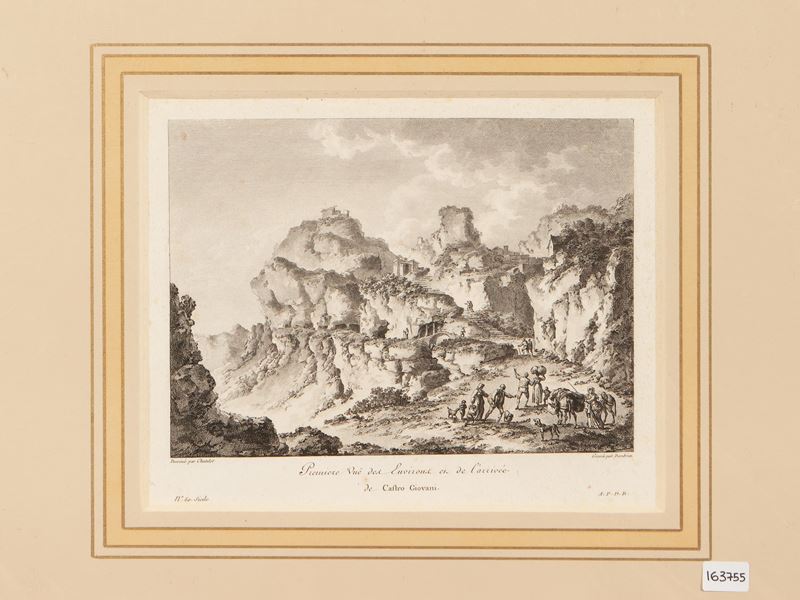 Jean Claude Richard De Saint-non - Première Vue Des Environs Et De L'arrivée De Castro Giovani