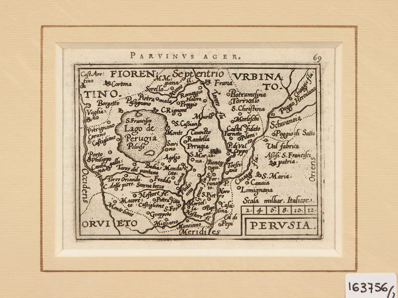 Abraham Ortelius - Perusia - Marca Anconitana (1601)