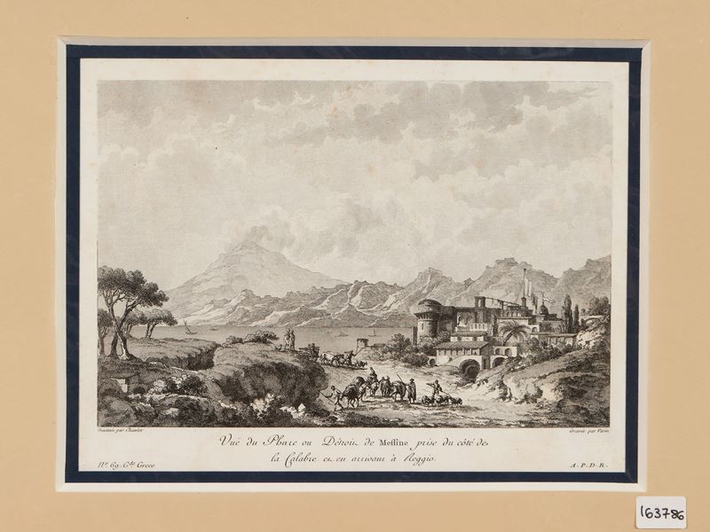 Vue Du Phare Ou Détroit De Messine Prise Du Coté De la Calabre Et En Arrivant À Reggio