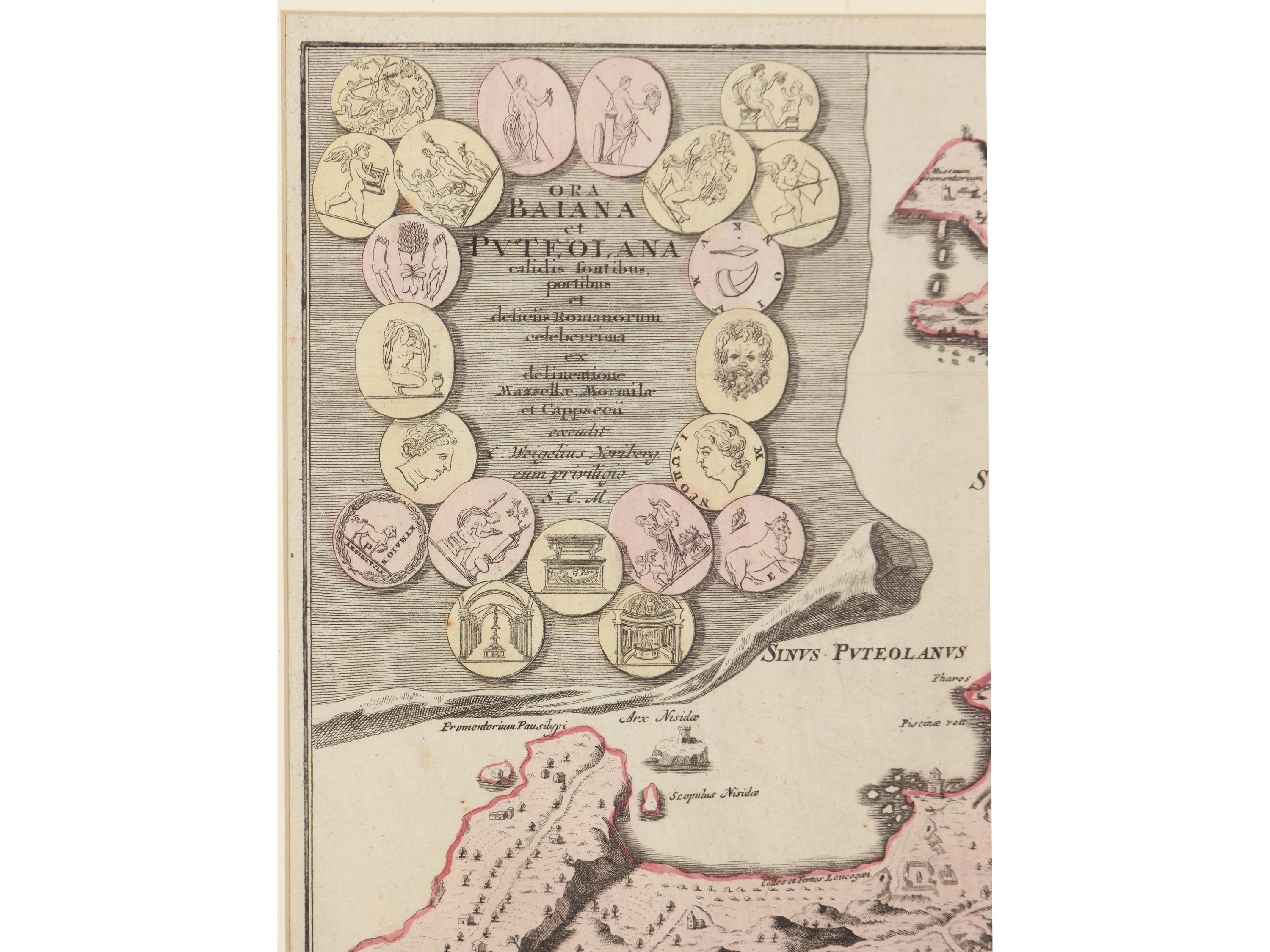 Christoph Weigel - Ora Baiana Et Puteolana (1720 Circa)