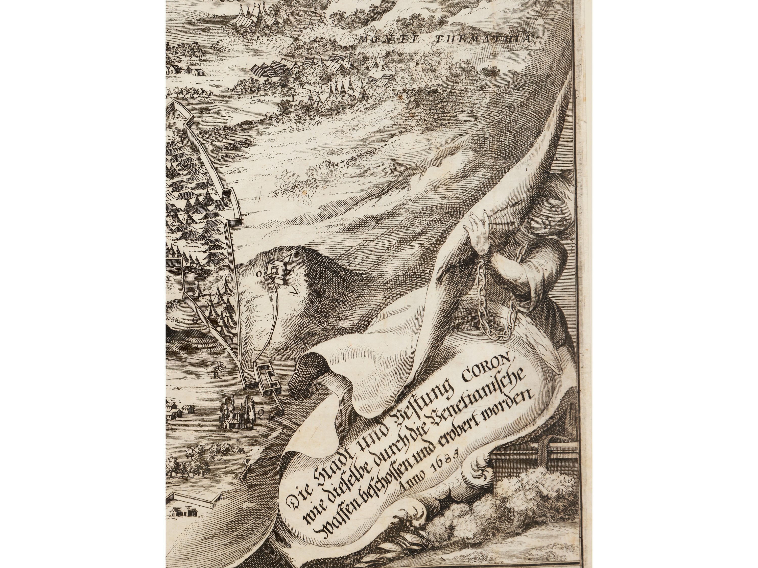 Die Stadt und Festung Coron... Anno 1685