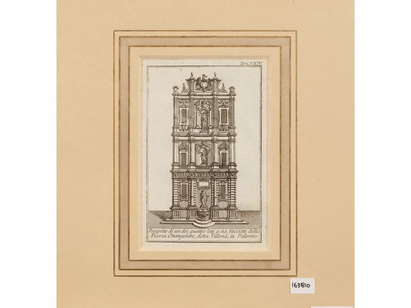 Thomas Salmon - Prospetto di uno dei Quattro Lati o Sia Facciate della Piazza Ottagonale, Detta V...