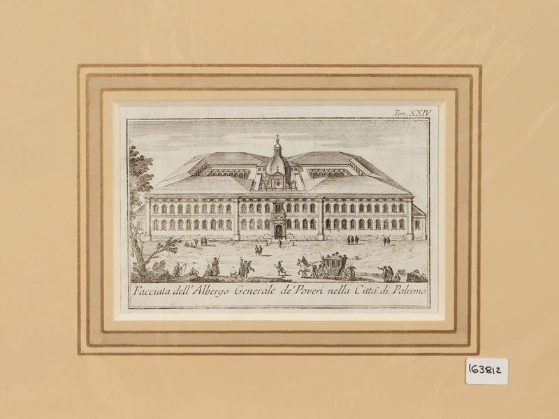 Thomas Salmon - Prospetto Dell'albergo Generale De' Poveri nella Città di Palermo