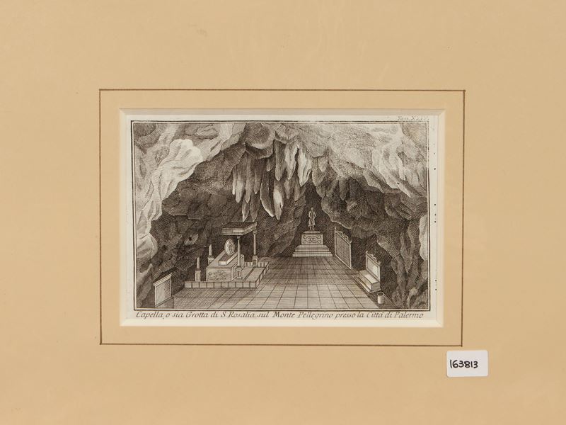 Thomas Salmon - Cappella o Sia Grotta di S. Rosalia sul Monte Pellegrino Presso la Città di Paler...