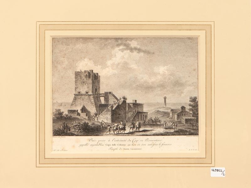 Jean Claude Richard De Saint-non - Vue Prise À L'extrémité Du Capo delle Colonne - Vue De la Tour...