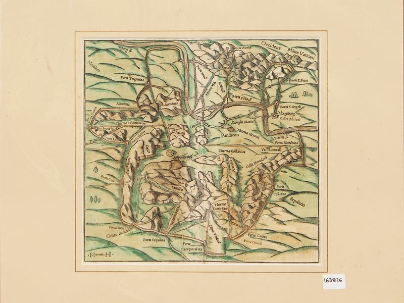 [Der Statt Rom boden und circkel sampt der mauren und porten] (1550 circa)