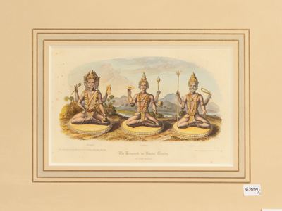The Trimurti Or Hindu Trinty - Indianische Bilderschrift