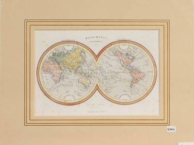 Mapa-mundi En Dos Hemisferios